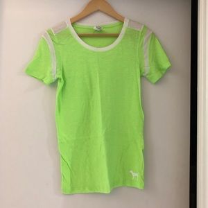 Victoria’s Secret PINK | Green Baseball T-shirt Medium